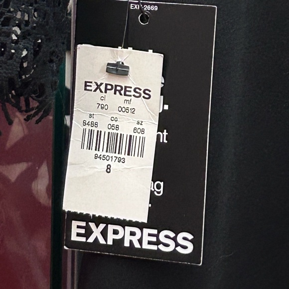 NWT  Elegant Black Lace Dress by EXPRESS - Picture 2 of 5